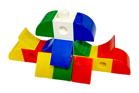 校園組 方塊積木_基本組 1050PCS