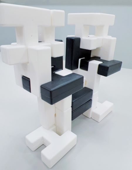 H建構積木(黑白色)